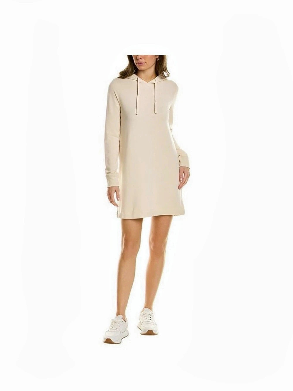 Z Supply Hooded Mini Dress in Cream XL